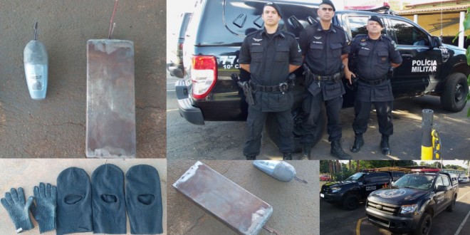 GPT apreende bomba que poderia ser usada para explodir banco em Morrinhos