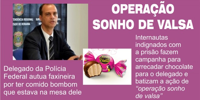 Faxineira é autuada por comer bombom do delegado. Internautas arrecadam chocolate para ele
