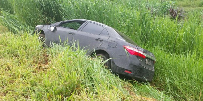 AQUAPLANOU: Viagem termina com saída de pista para secretário da Câmara de Morrinhos