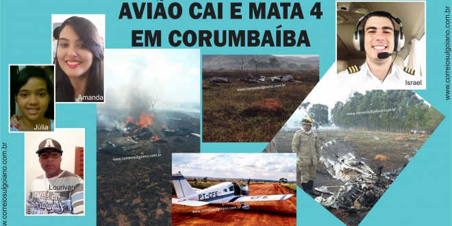 Mistério: O que teria provocado a tragédia em Corumbaíba? Avião caiu e matou 4 pessoas durante passeio…