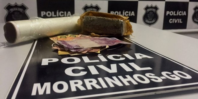 Polícia Civil prende suspeito de tráfico e apreende drogas em Morrinhos!!!