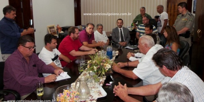 Prefeito e Presidente da Câmara promovem reunião com autoridades para discutir Segurança Pública em Morrinhos