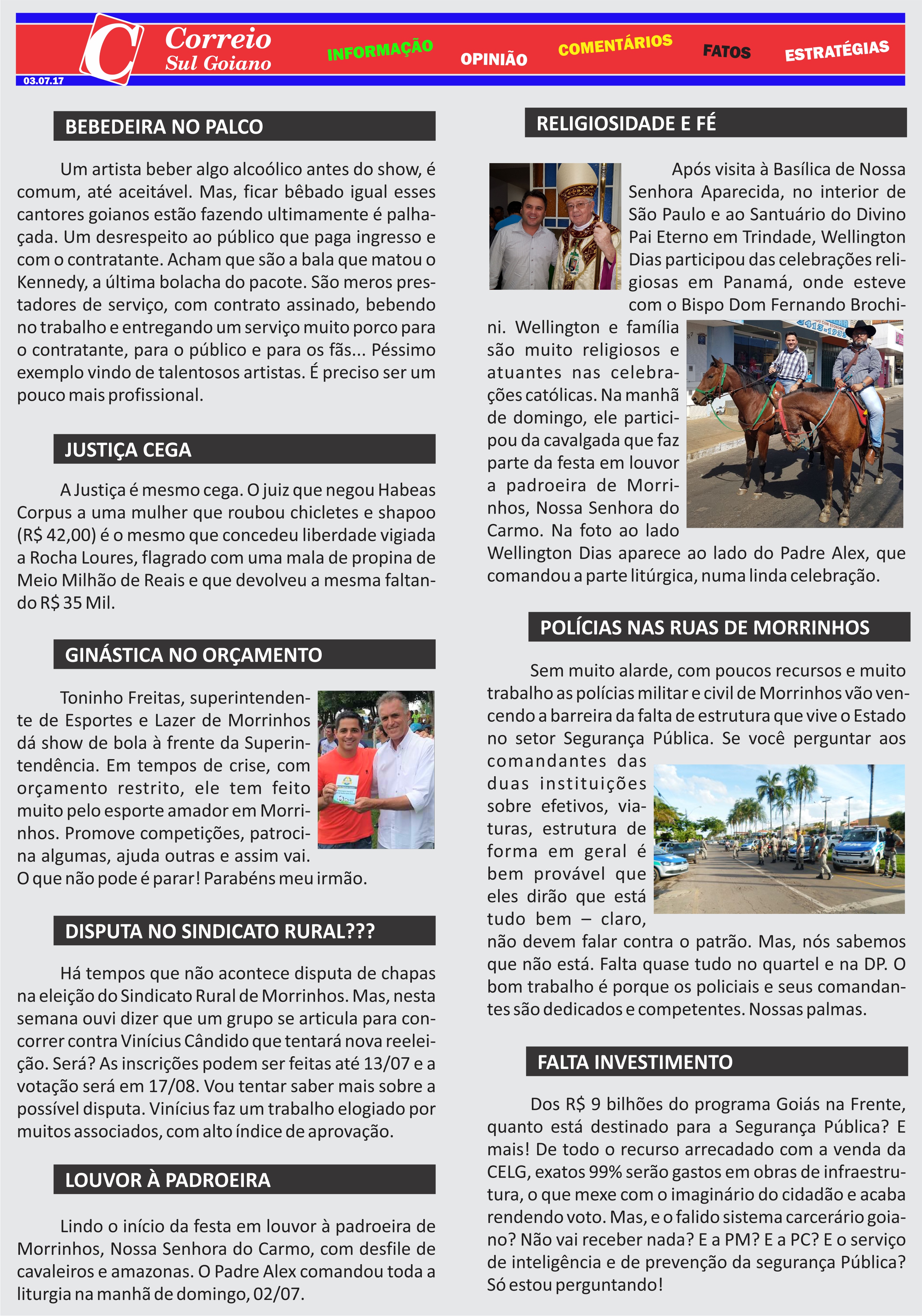 Segunda-feira, 03 de julho de 2017