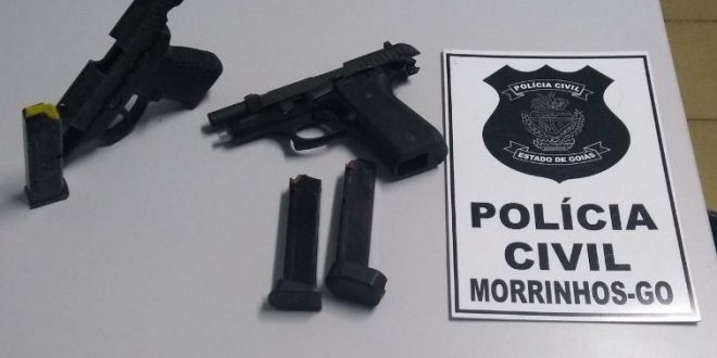 Polícia Civil descobre que facção criminosa planejava furtos e outras ações em Morrinhos a apreende armas Polícia Civil descobre que facção criminosa planejava furtos e outras ações em Morrinhos a apreende armas