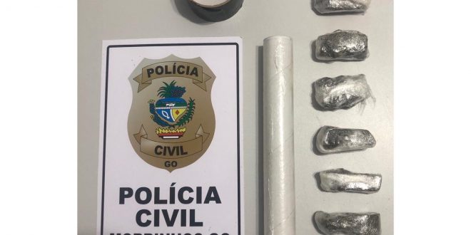 TRÁFICO DE DROGAS – Homem de 20 anos é preso pela PC sob suspeita de traficar drogas em Morrinhos TRÁFICO DE DROGAS – Homem de 20 anos é preso pela PC sob suspeita de traficar drogas em Morrinhos