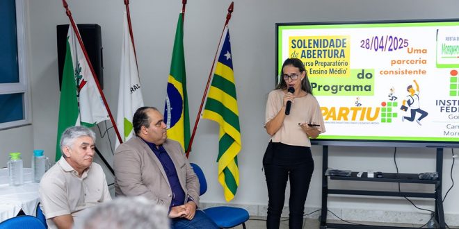 Prefeitura de Morrinhos inicia curso preparatório “Partiu IF” para alunos da rede pública