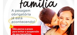 Prazo para pesagem do Bolsa Família segue até 30 de junho em Morrinhos